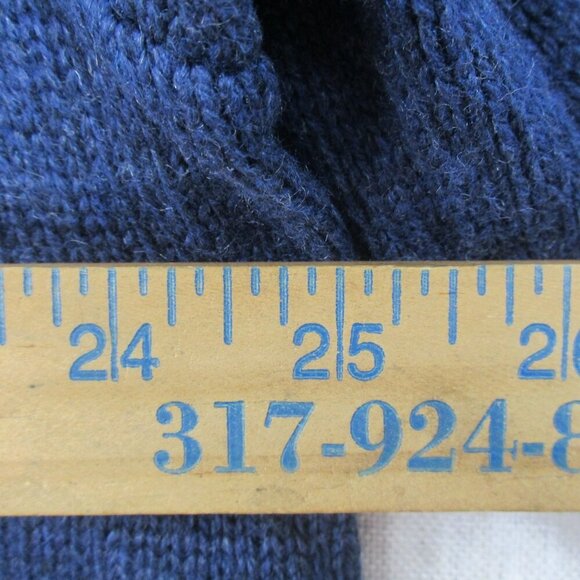 Sonoma Goods for Life Supersoft Sweater Men 2XL Blue Knit Ribbed Hem Quarter Zip - Picture 11 of 11